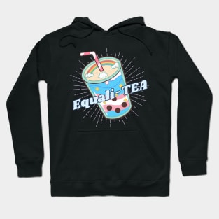 Equali-TEA trans flag boba Hoodie